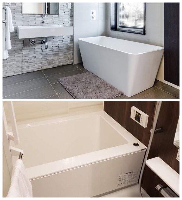 7. В некоторых ваннах нет смесителя: