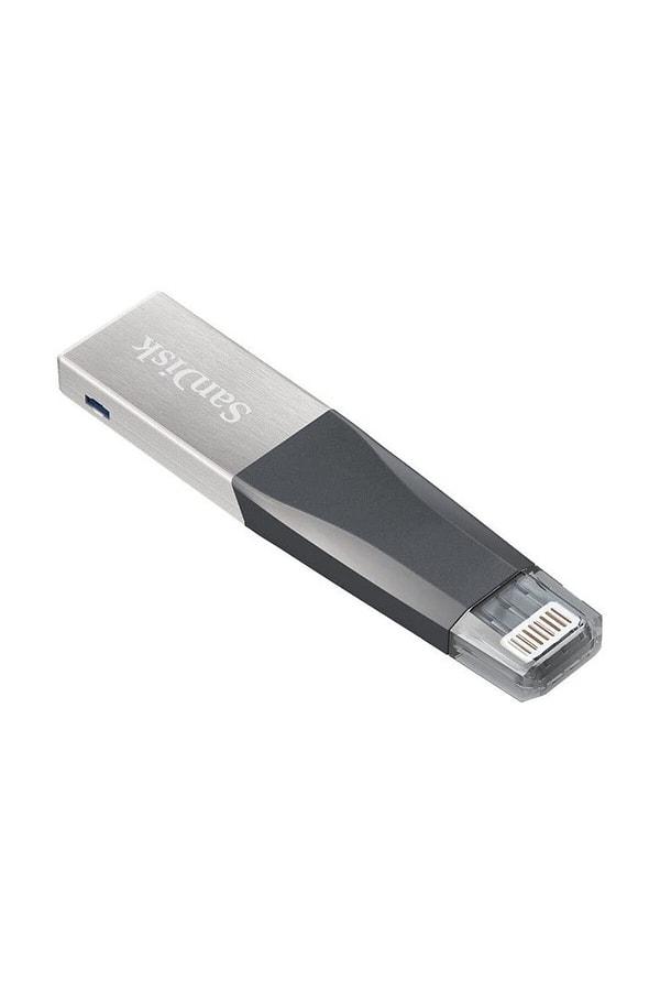 10. SanDisk iPhone USB belleğin fiyatı 349 TL'den 293 TL'ye düşmüş. Bu fiyat 128 GB olan için.
