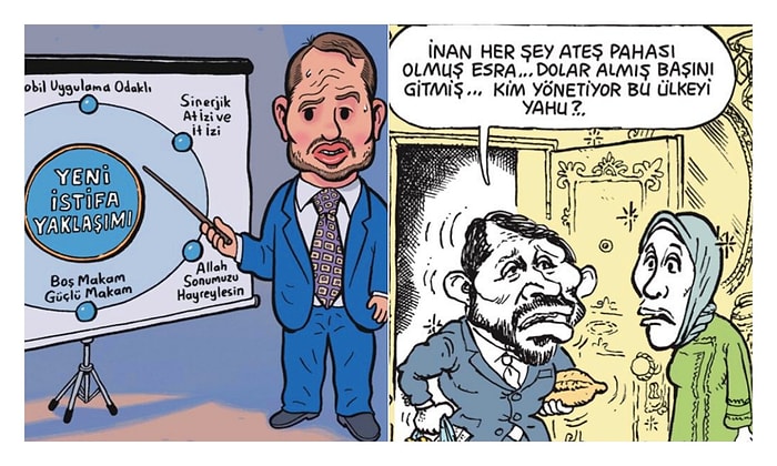 Berat Albayrak İstifasıyla Karikatür Dergilerinin Kapağında: 'Kim Yönetiyor Bu Ülkeyi Yahu?'