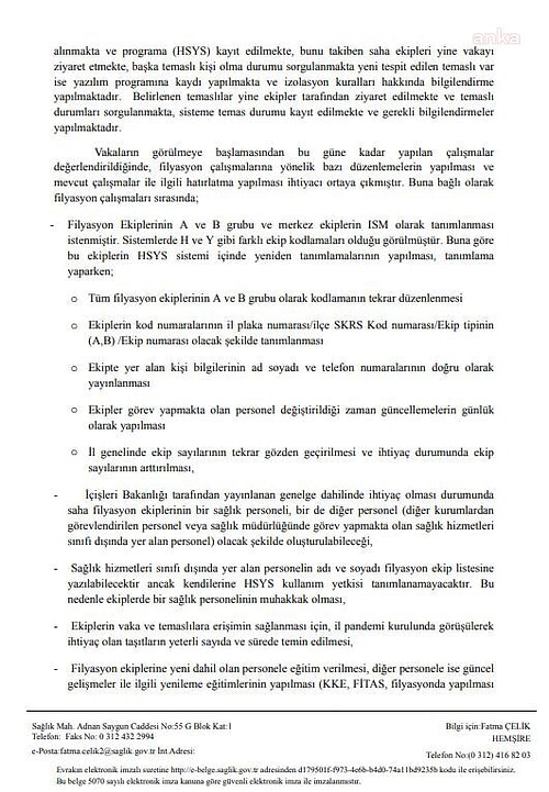 Bakanlık Genelgesi: Belirti Göstermeyen Temaslıya Test Yok