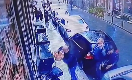 Şişli'de Dede Toruna Saldırıdan Yeni Görüntü; Silahlar Sepet İle Geldi