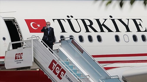 Cumhurbaşkanı Erdoğan Kuzey Kıbrıs Türk Cumhuriyeti'ne Gitti