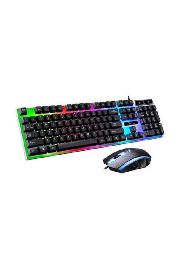 13. 7 farklı led renkli klavye mouse set de görenlerin kalbini çalıyor.