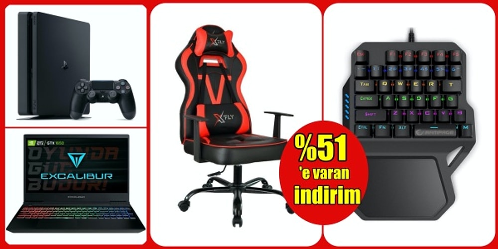 Oyun Oynamayı Hayatının Bir Parçası Haline Getirmiş Olan Kişilerin Heyecanına Heyecan Katacak İndirimli Oyuncu Ekipmanları