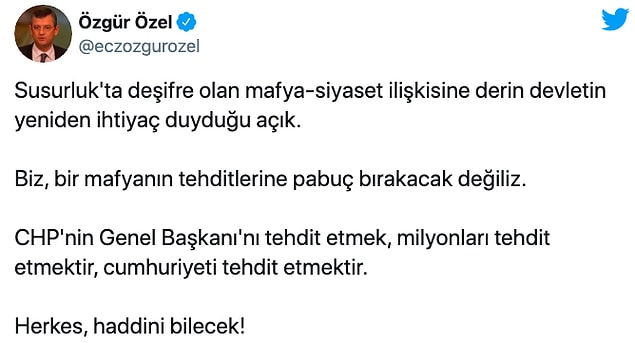 Kılıçdaroğlu'na yönelik tehdit ve hakarete CHP'lilerden sert tepki geldi: "Devlet çökerse çeteler konuşur"