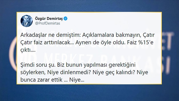 Merkez Bankası'nın Faiz Kararı İçin Ekonomistler Ne Dedi?