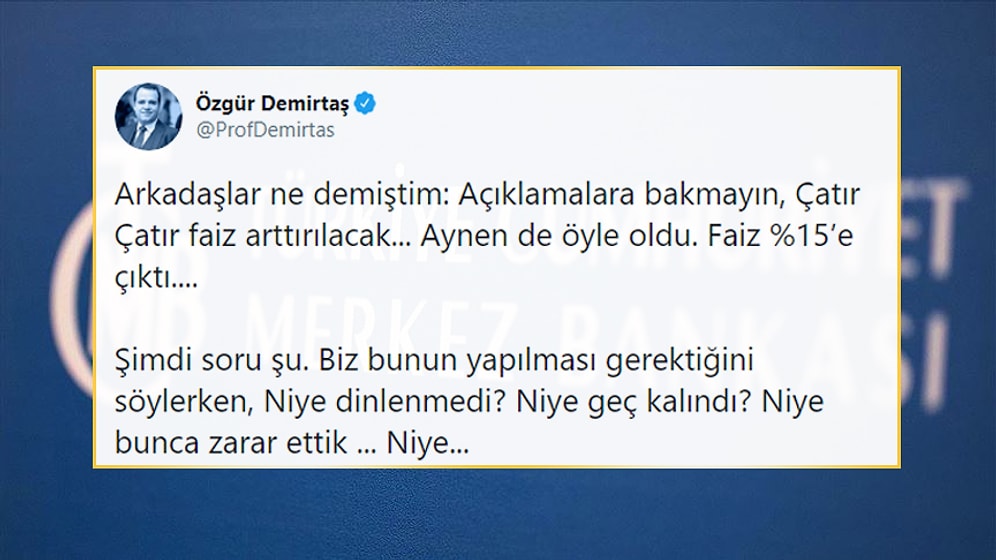 Merkez Bankası'nın Faiz Kararı İçin Ekonomistler Ne Dedi?