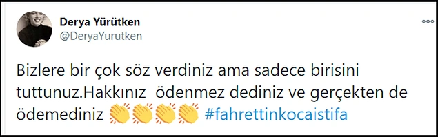 20 binden fazla paylaşımın yapıldığı etiketteki bazı tweet