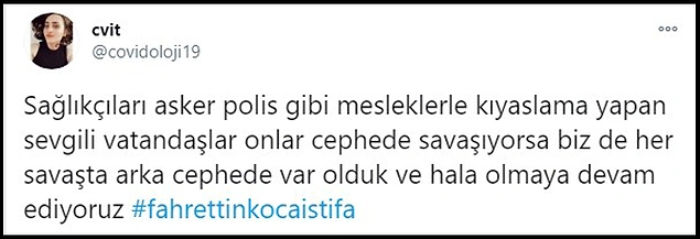 Sağlık Çalışanları Sosyal Medyada Fahrettin Koca