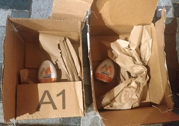 2. "Мы заказали 3 сиропа, и они пришли в трех разных коробках".