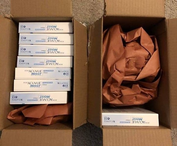 17. "Вот как мне доставляют мои контактные линзы. Из раза в раз!"