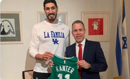 FETÖ'cü Enes Kanter ile Fotoğraf Çektiren İsrail'in BM Temsilcisine Tepki