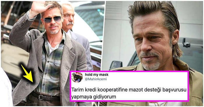 Erkek Irkının Medarıiftiharı Brad Pitt Başkası Giyse Yüzüne Bakmayacağımız Kıyafetlerle Karşımıza Çıkınca Goygoycuların Diline Düştü