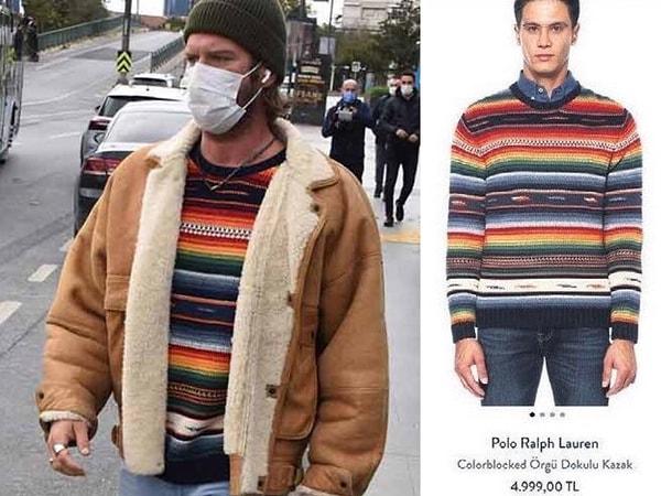 13. Kıvanç Tatlıtuğ'un giydiği Polo Ralph Lauren marka kazak, ünlü oyuncunun üzerinde görüntülenmesinin ardından tükendi!