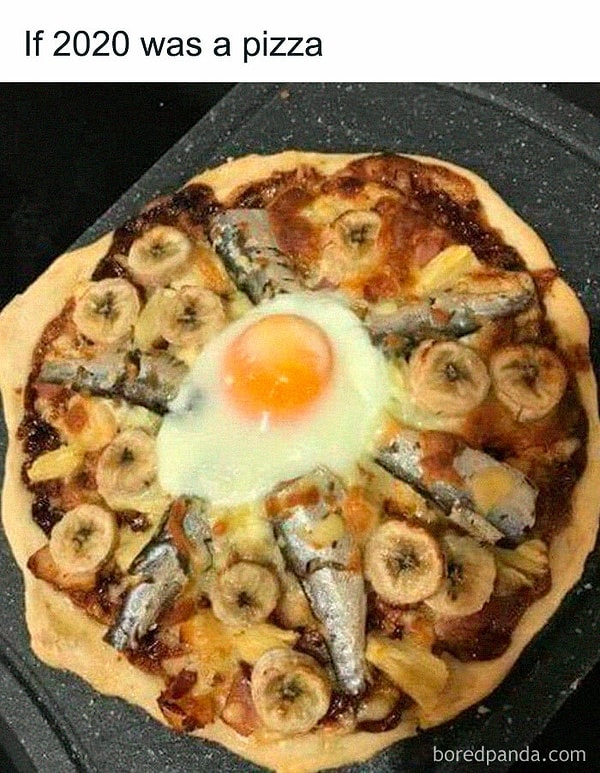 9. Если бы 2020 год был пиццей: