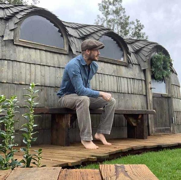 David Beckham'ın evde en sevdiği kısımlardan bir tanesi de sauna.