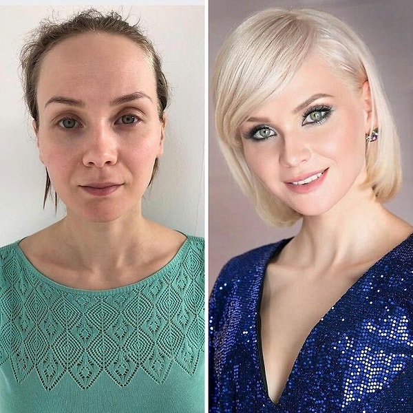 6. И вот уже несколько лет стилист творит волшебство с помощью расчесок, ножниц и всевозможных кисточек, кардинально меняя облик своих клиенток.