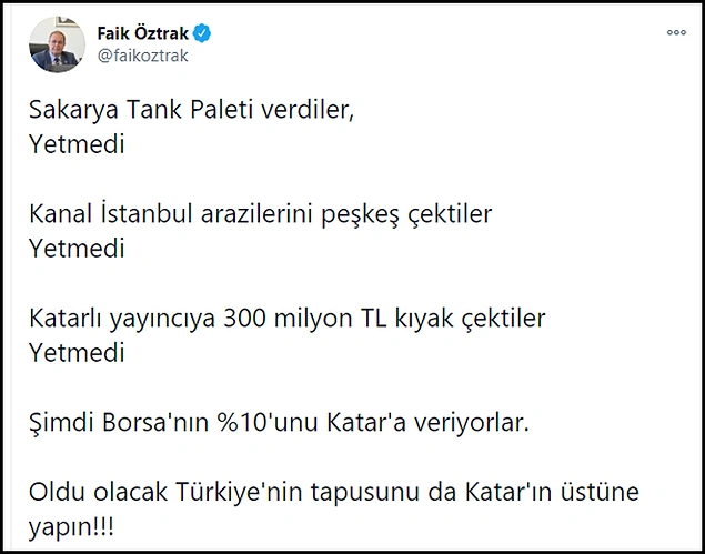 Haberin ardından Katar ve Katar'a verilen imtiyazlar sosyal medyada bir kez daha gündem oldu ????