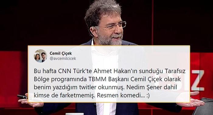 CNN Türk'te Eski Meclis Başkanı Cemil Çiçek Olduğu Düşünülerek Başka Birinin Tweet'leri Okundu