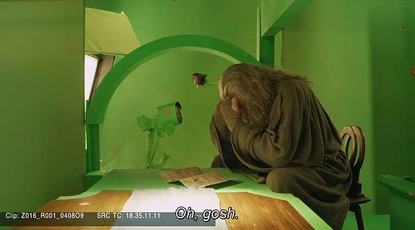 13. Ian McKellen, Hobbit filmi için yeşil perde önünde çekim yapmaktan o kadar bıkmıştı ki sinirlenip göz yaşlarına boğulmuştu.