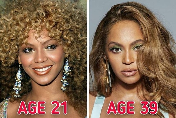 7. Роскошная Бейонсе в 21 и 39.