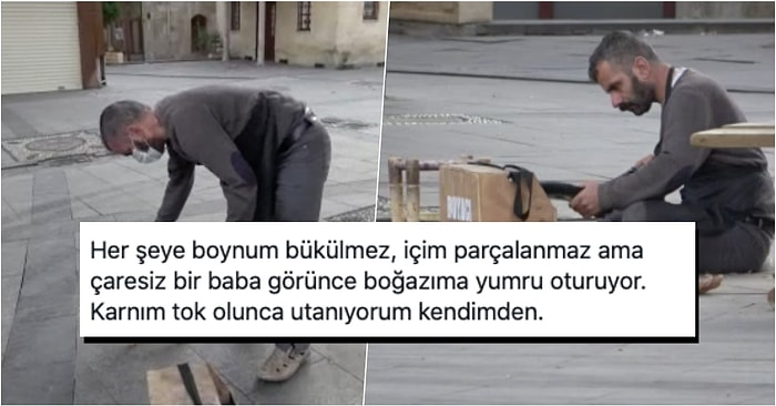 Televizyonu Olmadığı İçin Kısıtlamadan Bihaber Sokakta Müşteri Bekleyen Boyacı Sosyal Medyanın Gündeminde