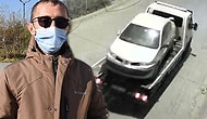 Park Halindeki Otomobil Çekiciyle Çalındı