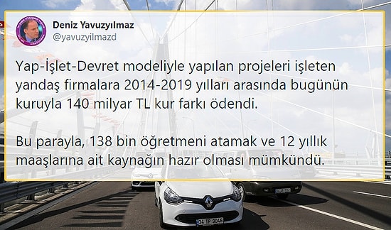 Yap-İşlet-Devret Projelerine 6 Yılda 140 Milyar TL'den Fazla Kur Farkı Ödendi: Peki Bu Parayla Neler Yapılabilirdi?