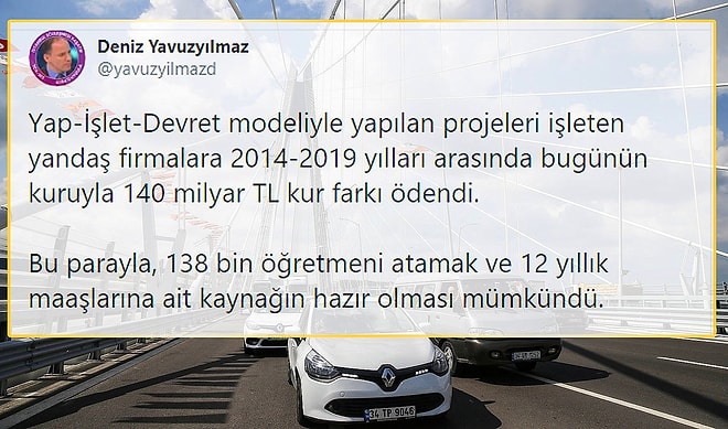 Yap-İşlet-Devret Projelerine 6 Yılda 140 Milyar TL'den Fazla Kur Farkı Ödendi: Peki Bu Parayla Neler Yapılabilirdi?