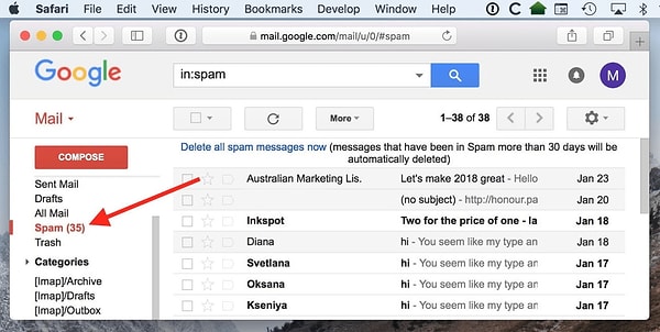 Bu sorunu yaşıyorsanız Spam filtrenizin çalışmıyor olduğunu rahatlıkla söyleyebiliriz.