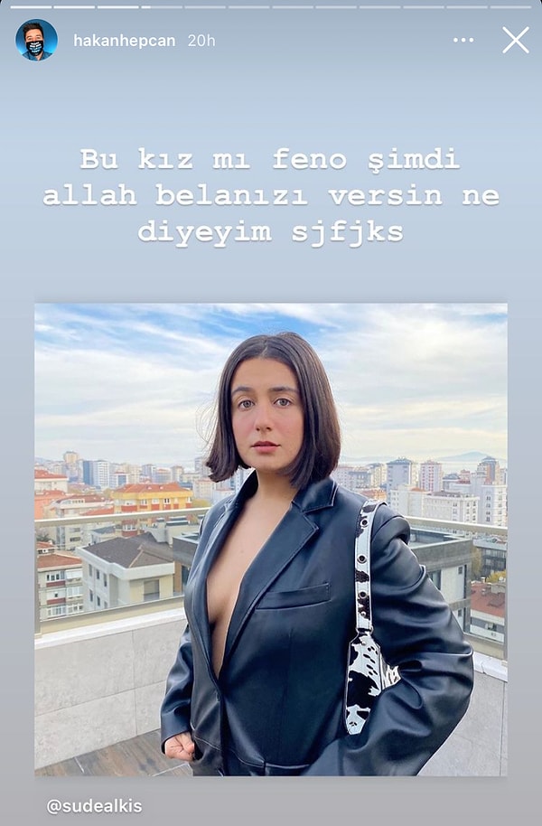 Tabii gündemimizden uzaktı bir süredir, ancak bugün Instagram'ın çok sevilen influencerından Sude Alkış'ın dekolteli fotoğrafını paylaşıp  'Bu kız mı feno şimdi' yazarak bir tartışma başlattı.