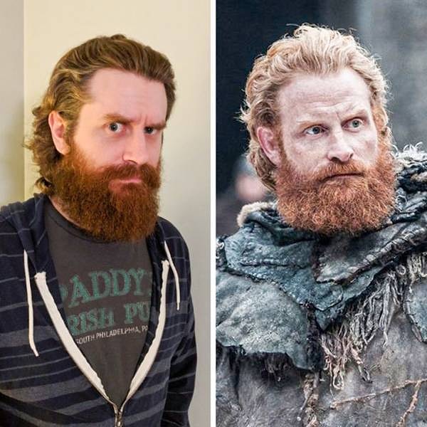 1. "Как выяснилось, я - настоящая копия Тормунда из "Игры престолов".