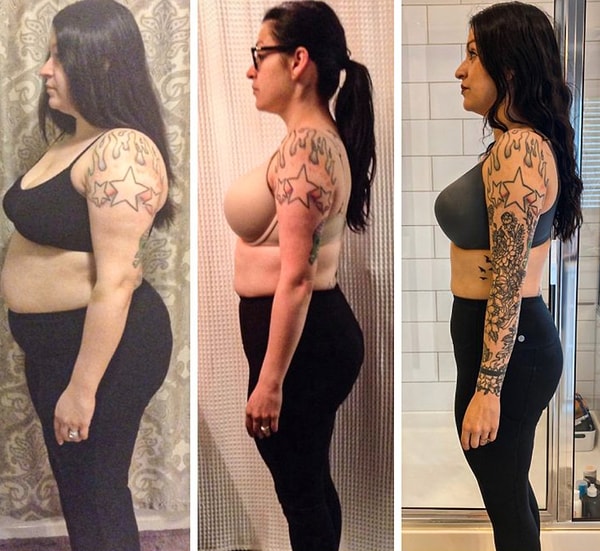 6. "У меня было двое детей, когда я приняла решение похудеть в 2012 году. У меня родились еще двое детей за этот 8-летний период."