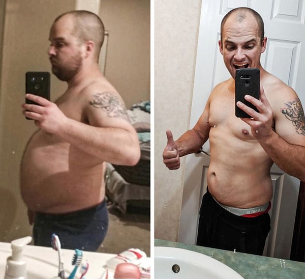 16. «Это то, что я получил благодаря поднятию тяжестей и более здоровой диете».