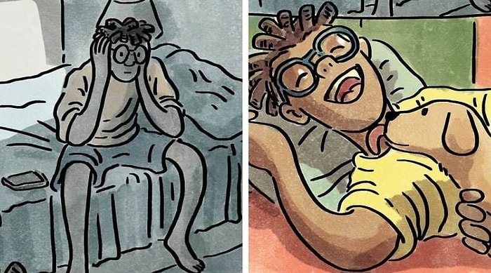 А какой сценарий выберешь ты? Комикс о жизни человека, который должен решить заводить собаку или нет