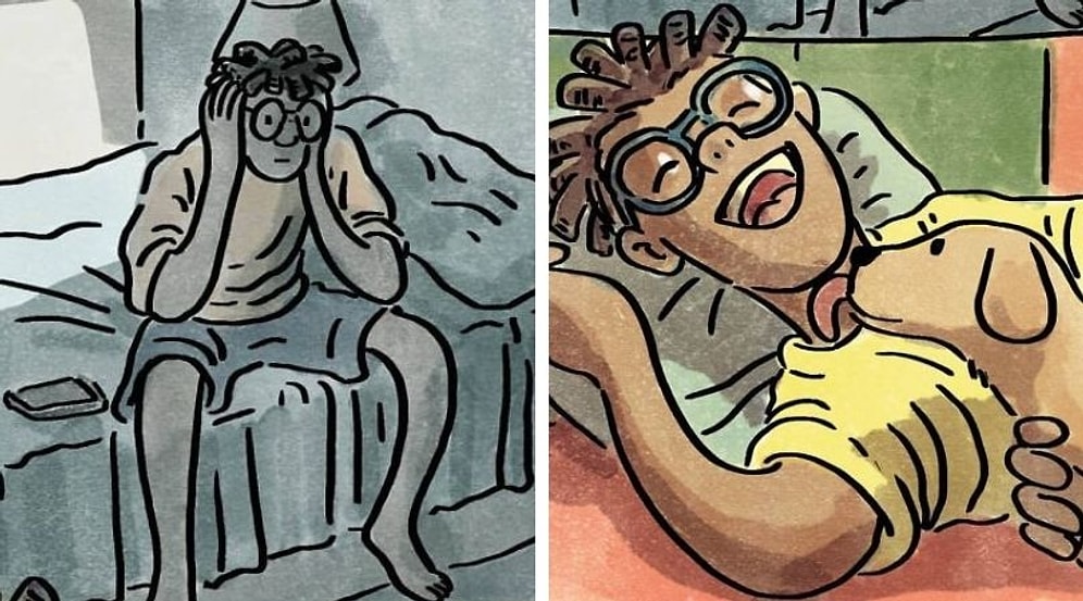 А какой сценарий выберешь ты? Комикс о жизни человека, который должен решить заводить собаку или нет