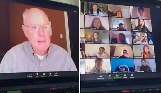 Öğretmenleri ile Son Derslerine Zoom Üzerinden Katılan Öğrencilerden Duygusal Veda