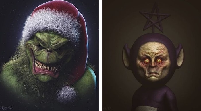 Реалистичные версии икон поп-культуры Уила Хьюза, которые, вероятно, могут вызвать ночные кошмары (19 фото)