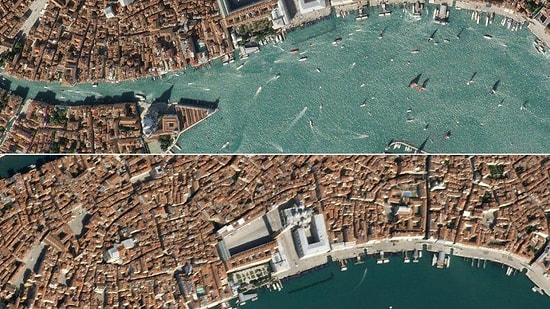 Снимки со спутника демонстрируют, как коронавирус изменил ритм больших городов по всему миру