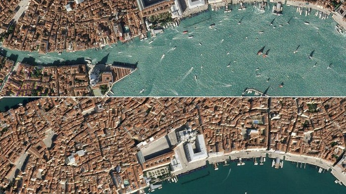 Снимки со спутника демонстрируют, как коронавирус изменил ритм больших городов по всему миру