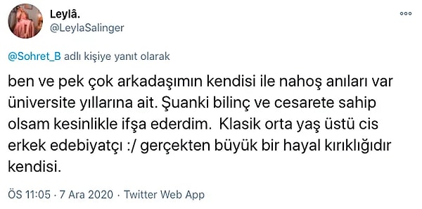 Bu tartışmanın ardından da birçok kadın yazarın kendilerini taciz ettiğini iddia etmişti. Sadece Toptaş değil, birçok erkek de ifşa edilmişti.