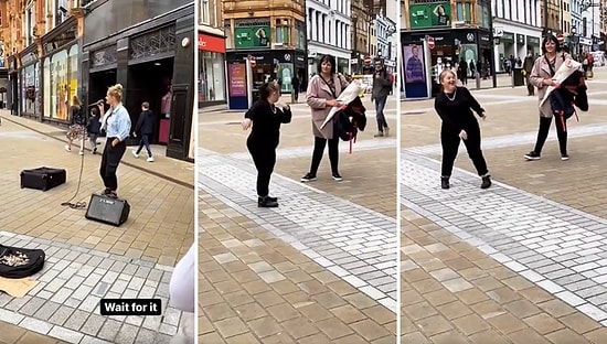 Sokak Müzisyeninin Muhteşem Performansına Dans Ederek Eşlik Eden Down Sendromlu Genç
