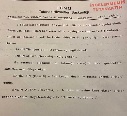 Engin Altay'ın 'Millet Aç, Milletin Midesine Bir Şey Giriyor, Kuru Ekmek' Sözlerine AKP'li Milletvekilinden Cevap: 'O Zaman Aç Değiller'