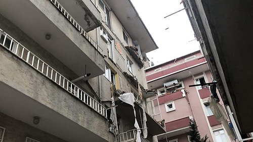 Avcılar'da Binanın Balkonları Çöktü: 2 Kişi Yaralandı