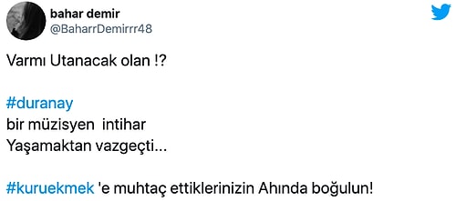 Geçim Sıkıntısı Bir Can Daha Aldı: Müzisyen Duran Ay İntihar Etti