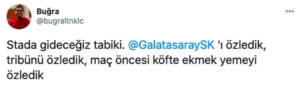 Taraftarlar da en çok stada gitmeyi özlemişti 😢