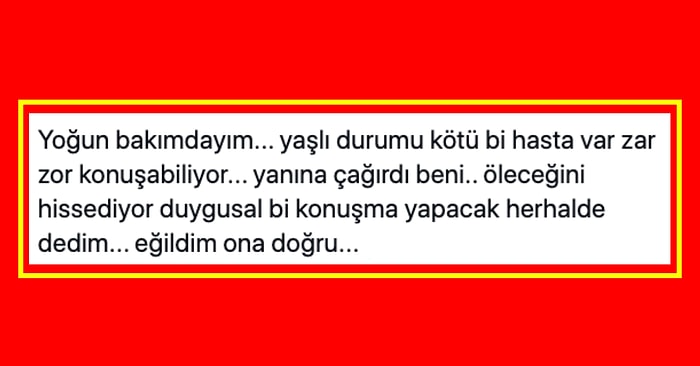 Yoğun Bakımda İlgilendiği Hastadan Duygusal Şeyler Duymayı Beklerken Kulağına Fısıldananla Dumura Uğrayan Doktor ve Gelen Komik Tepkiler