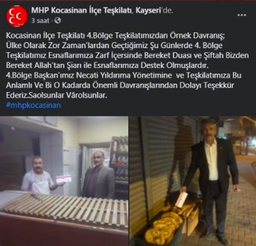 Kayseri MHP Kocasinan İlçe Teşkilatı'nın Esnafa 50 Kuruş Siftah Parası Dağıtması Tepkilerin Odağında