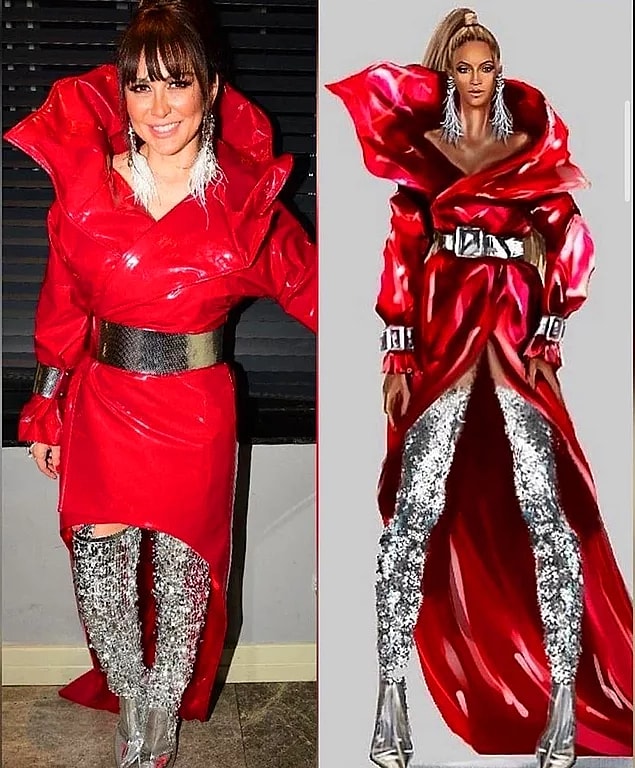 15. Selen Görgüzel, sahne kıyafeti olarak Beyoncé için tasarlanan kostümlerin aynısını birebir diktirmişti.