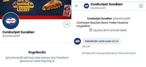 Cumhuriyet Sucuklarının Resmi Hesabından Bir Kullanıcıya Küfür Ettiği İddiası Ortalığı Karıştırdı